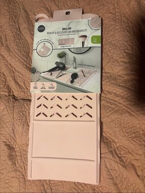 Makeup & Accessory Sink Mat Organizer - Light Pink
